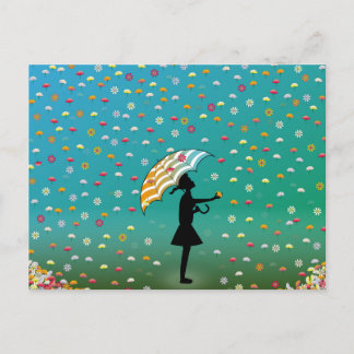 Blume von PawPapaya Postkarte
