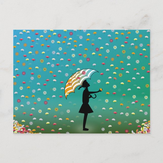 Blume von PawPapaya Postkarte (Vorderseite)