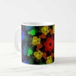 Blume von Regenbogenfarben Kaffeetasse