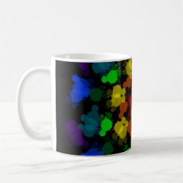 Blume von Regenbogenfarben Kaffeetasse
