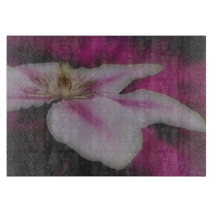 Blume von Rosa und Weiß Schneidebrett