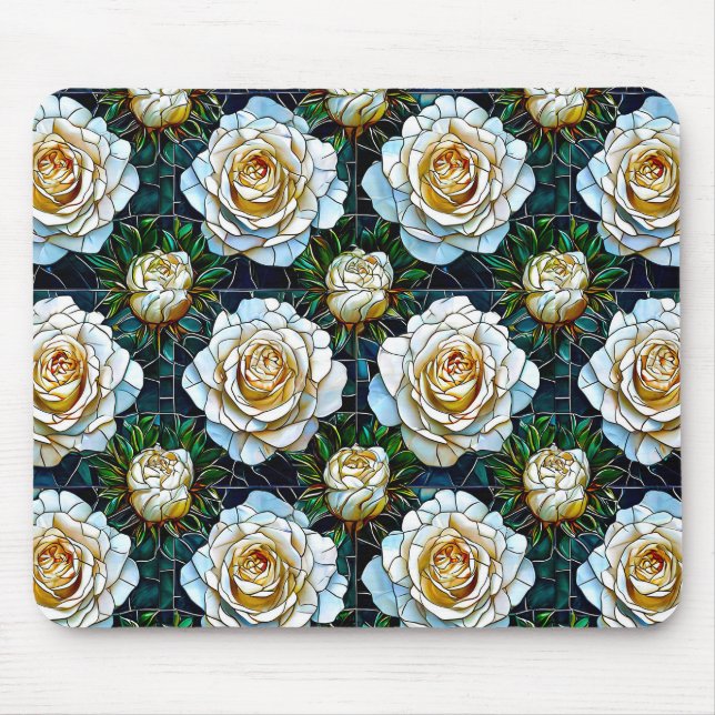 Blume von Rosen Mousepad (Vorne)
