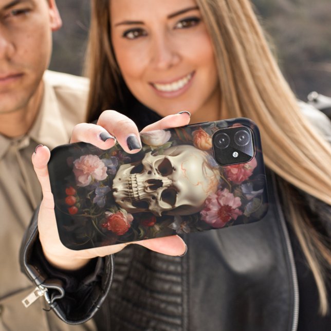Blume von Schädelblumen-Rose Case-Mate iPhone Hülle (Von Creator hochgeladen)