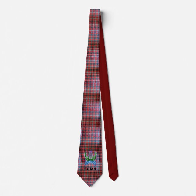 "Blume von Schottland" Tartan-Hals-Krawatte Krawatte (Vorderseite)