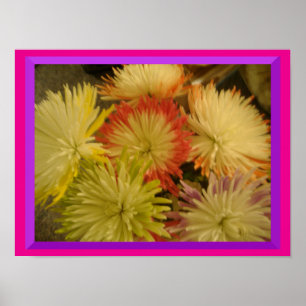 Blume von vielen Farbplakaten Poster