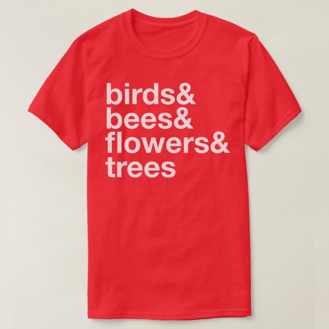 Blume von Vogelbienen 1 T-Shirt (Design vorne)