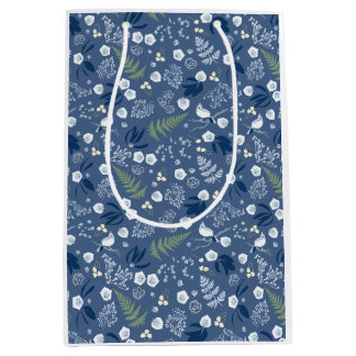 Blume von Wäldern färben Vögel blau-gelb-grün Mittlere Geschenktüte