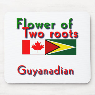 Blume von zwei Wurzeln: guyanisch-kanadisch Mousepad