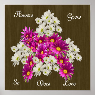 Blume wachsen ebenso wie Liebe, Poster