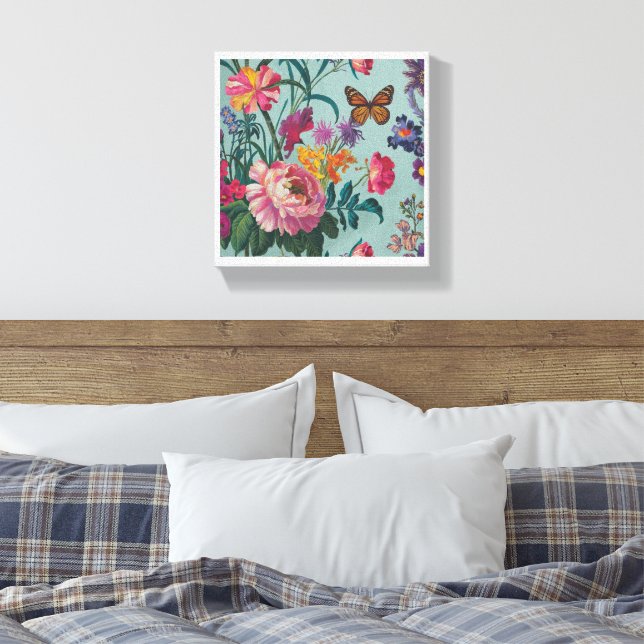 Blume Wallart Leinwanddruck (Insitu (Schlafzimmer))