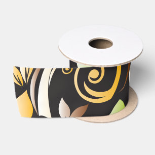 Blume - Wandpapier 4 Satinband