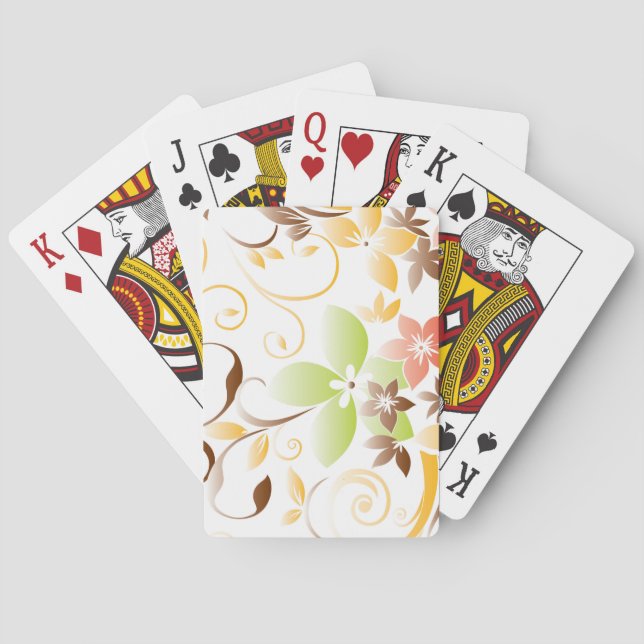 Blume - Wandpapier 5 Spielkarten (Rückseite)
