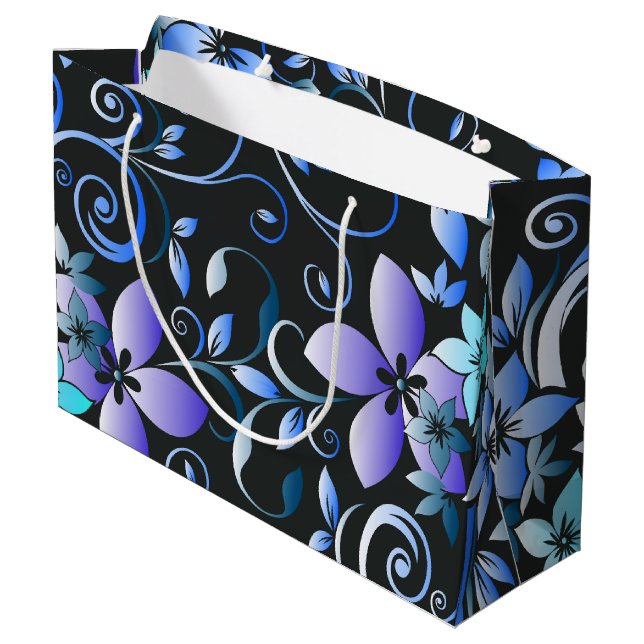 Blume - Wandpapier 6 Große Geschenktüte (Rückseite Schrägansicht)