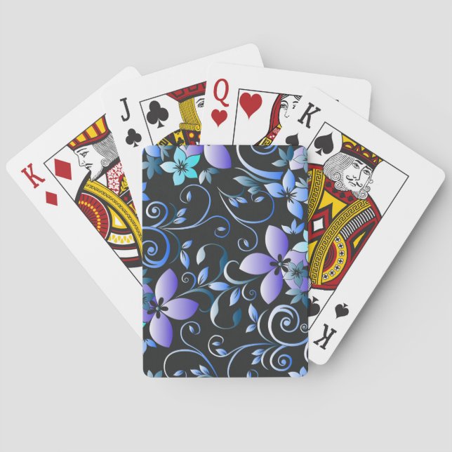Blume - Wandpapier 6 Spielkarten (Rückseite)
