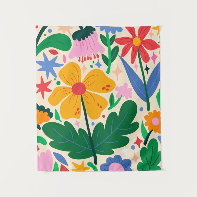 Blume Wandteppich (Vorderseite)