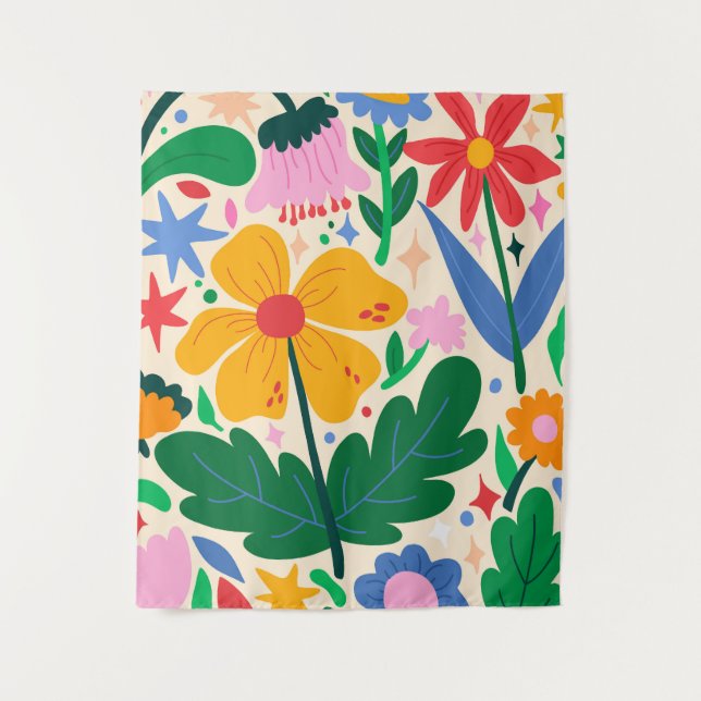 Blume Wandteppich (Vorderseite)