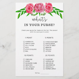 Blume, was in Ihrem Geldbörsenspiel ist