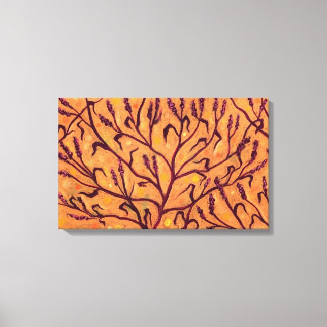 Blume Wasser Paprika Wildblumen Blumenstrauß Leinwanddruck (Vorderseite)