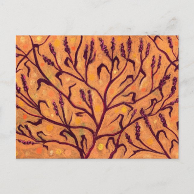 Blume Wasser Paprika Wildblumen Blumenstrauß Postkarte (Vorderseite)