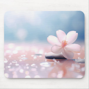 Blume Wasser Tropfen Natur Ruhe Mousepad