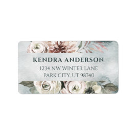 Blume Wasserfarbe Adressaufkleber