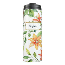 Blume Wasserfarbe Elegante Hübsch Personalisiert