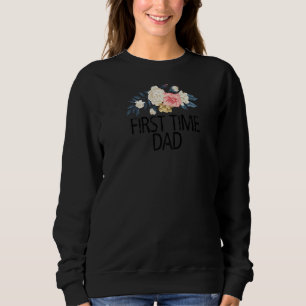 Blume Wasserfarbe Erstmalige Vater Sweatshirt