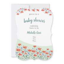 Blume Wasserfarbe in süß-rot und blau