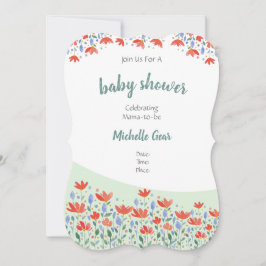 Blume Wasserfarbe in süß-rot und blau