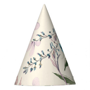 Blume Wasserfarbe Nahtloses Muster Partyhütchen