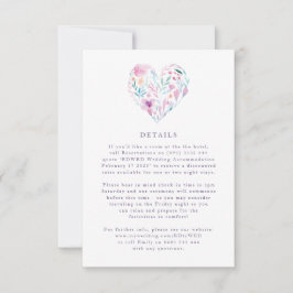 Blume Wasserfarbe RSVP Karte