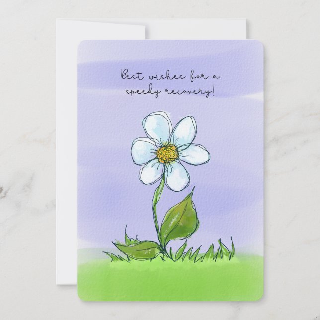 Blume Wasserfarbe Schnelle Erholung bald gut (Vorderseite)