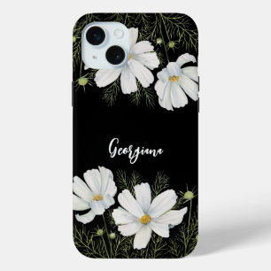 Blume Wasserfarbe Weißer Kosmos Botanische Malerei Case-Mate iPhone Hülle