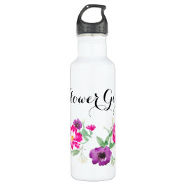Blume Wasserfarben der Blume Wasser Edelstahlflasche