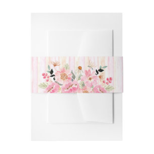 Blume Wasserfarben Einladungsbanderole