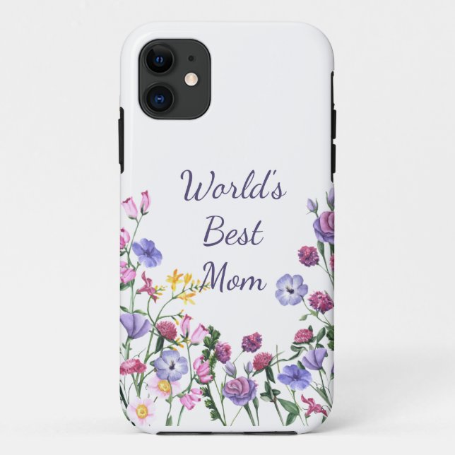 Blume Wasserfarben-Garten: Die besten Mamas der We Case-Mate iPhone Hülle (Rückseite)