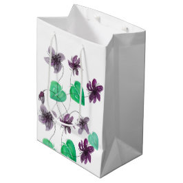 Blume Wasserfarben Mittlere Geschenktüte