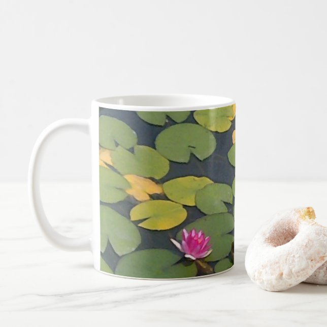 Blume Wasserlilie Kaffeetasse (Mit Donut)