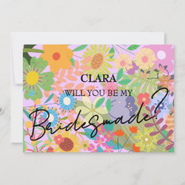 Blume Wedding Bridesmade Einladung