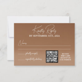 Blume Wedding RSVP Card Karte
