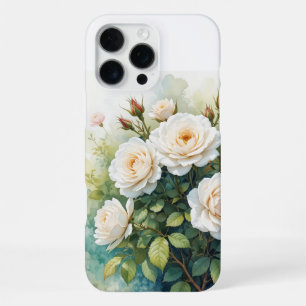 Blume Weißer Rosen iPhone 16 Pro Max Hülle