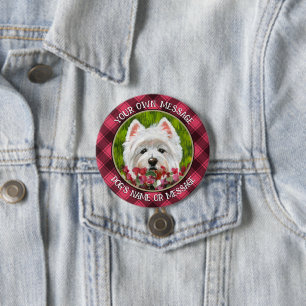 Blume Westie und Pink Button
