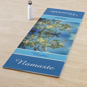 Blume White Locust Blüten Personalisiert Yogamatte
