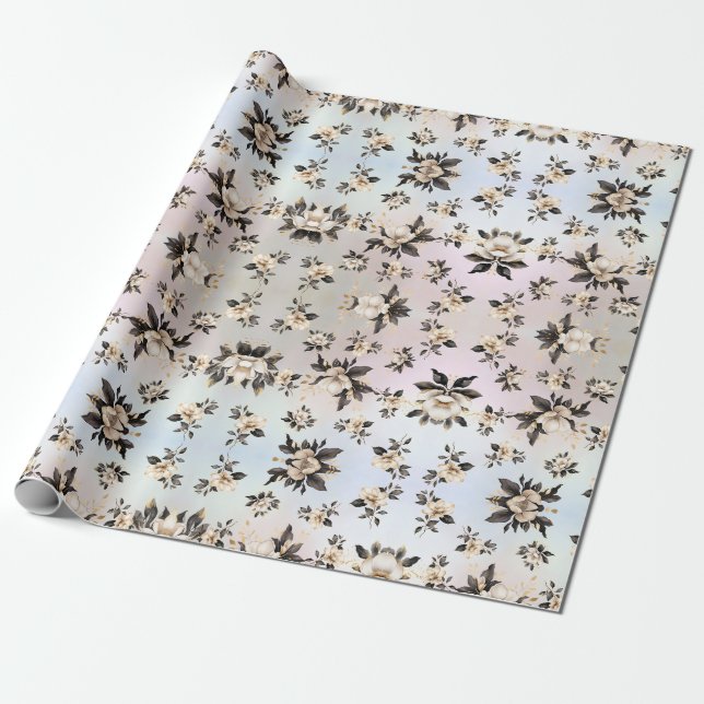 Blume White Magnolia Geschenkpapier (Ungerollt)