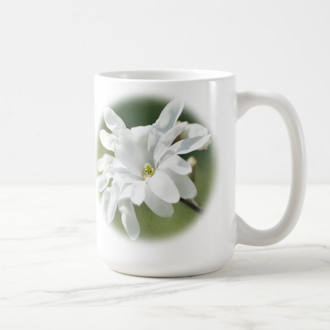 Blume White Magnolia Kaffeetasse (Rechts)