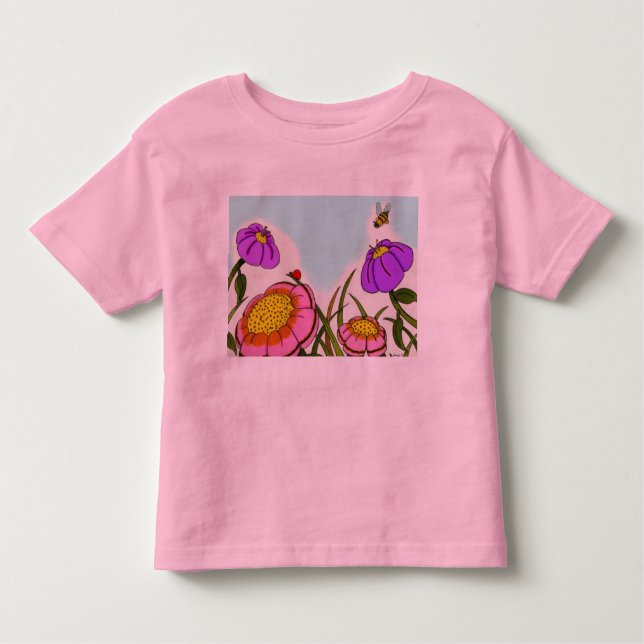 Blume Wiadow Toddler Ringer T - Shirt (Vorderseite)