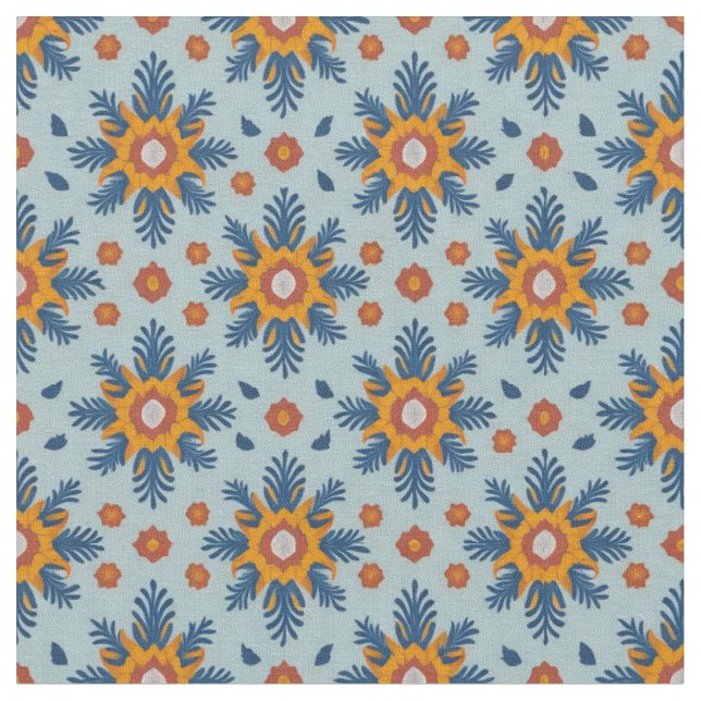 Blume Wiederholen eines Musterentwurfs Stoff (Nahaufnahme)