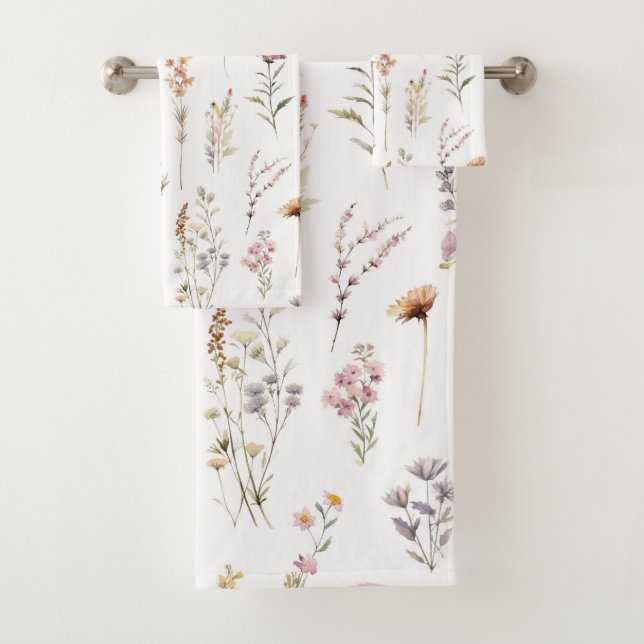 Blume, Wildblumen, Blume im Garten Badhandtuch Set (Insitu)