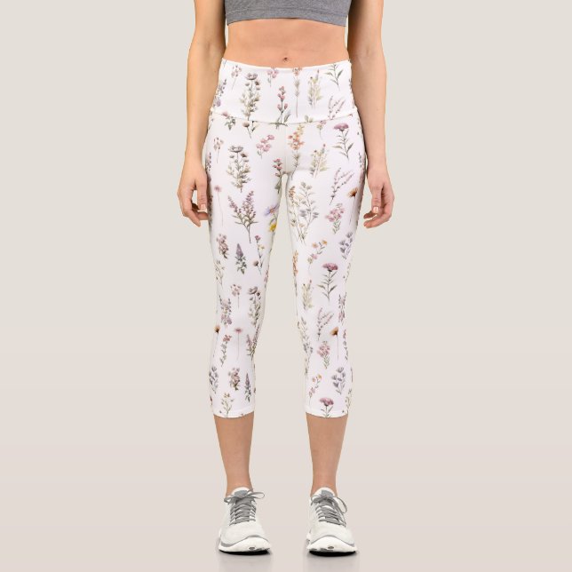Blume, Wildblumen, Blume im Garten Capri Leggings (Vorderseite)