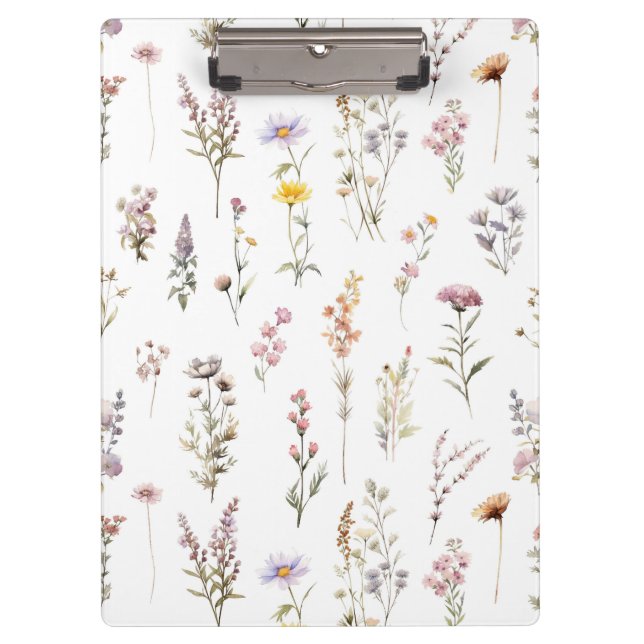 Blume, Wildblumen, Blume im Garten Klemmbrett (Vorderseite)